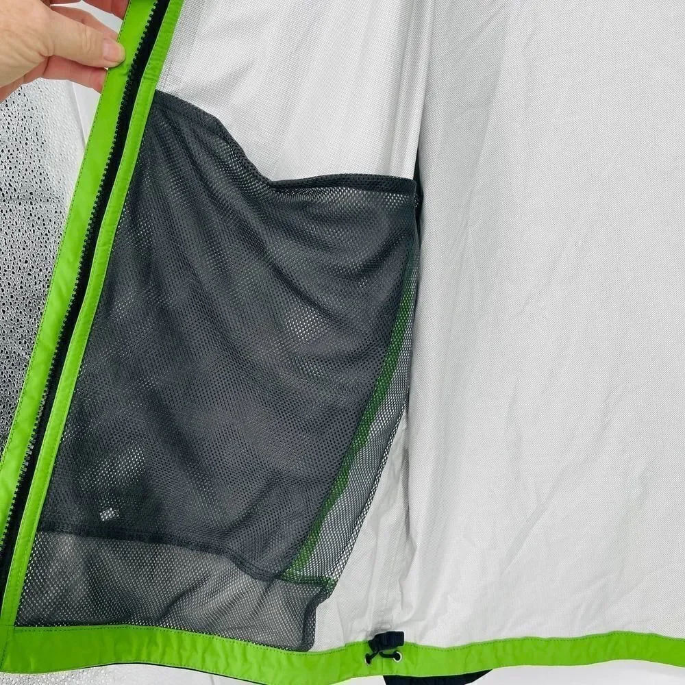 The North Face HyVent black silver green Jacket
